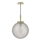 Avari Ceiling Pendant Light In Brass Finish With Glass Shade AVA0141