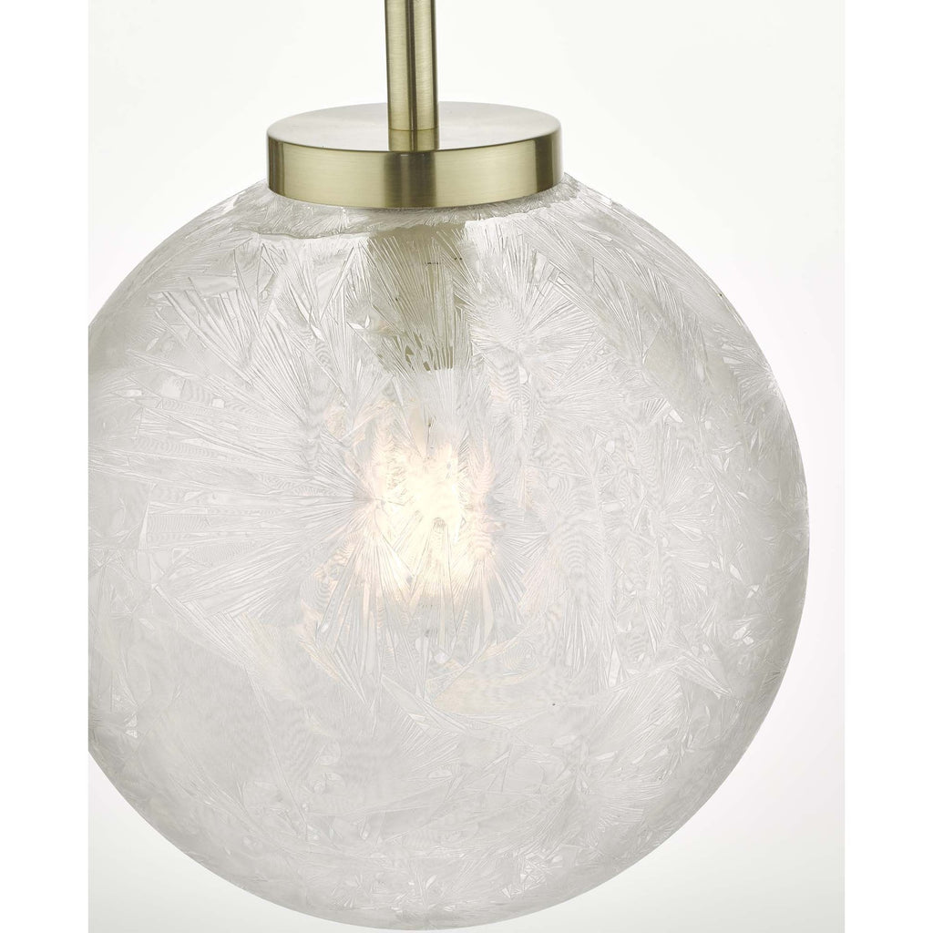 Avari Ceiling Pendant Light In Brass Finish With Glass Shade AVA0141