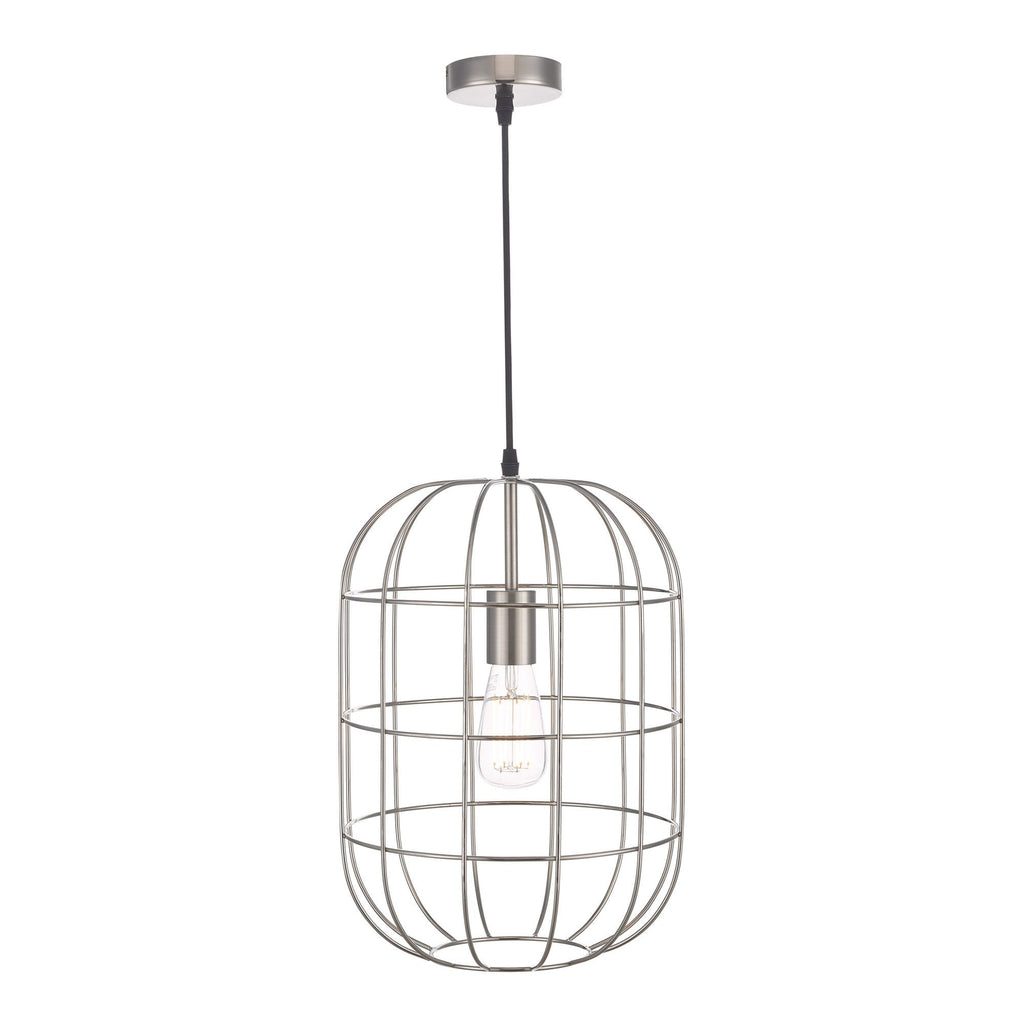 Eudora Ceiling Pendant Light In Satin Nickel Finish EUD0146