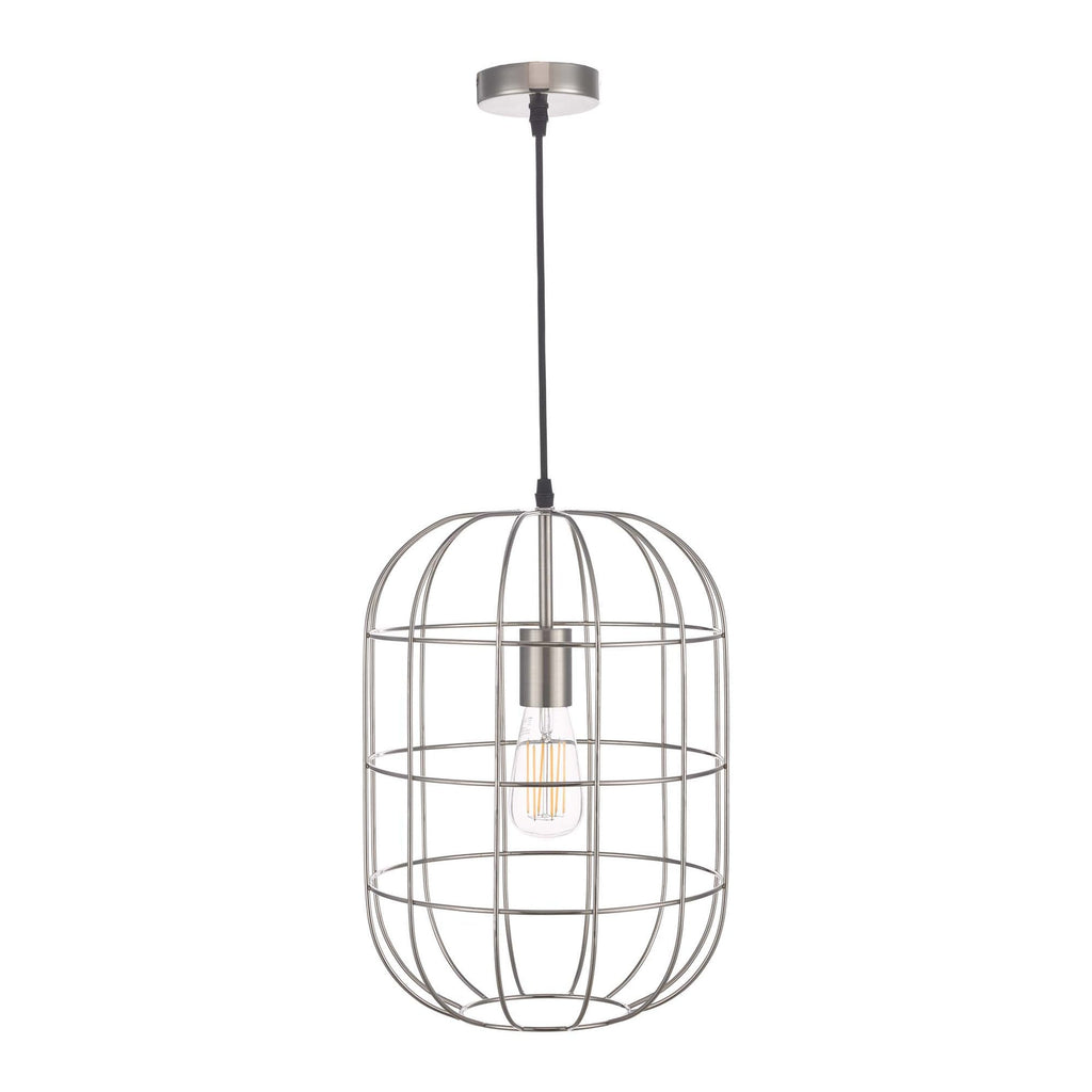 Eudora Ceiling Pendant Light In Satin Nickel Finish EUD0146