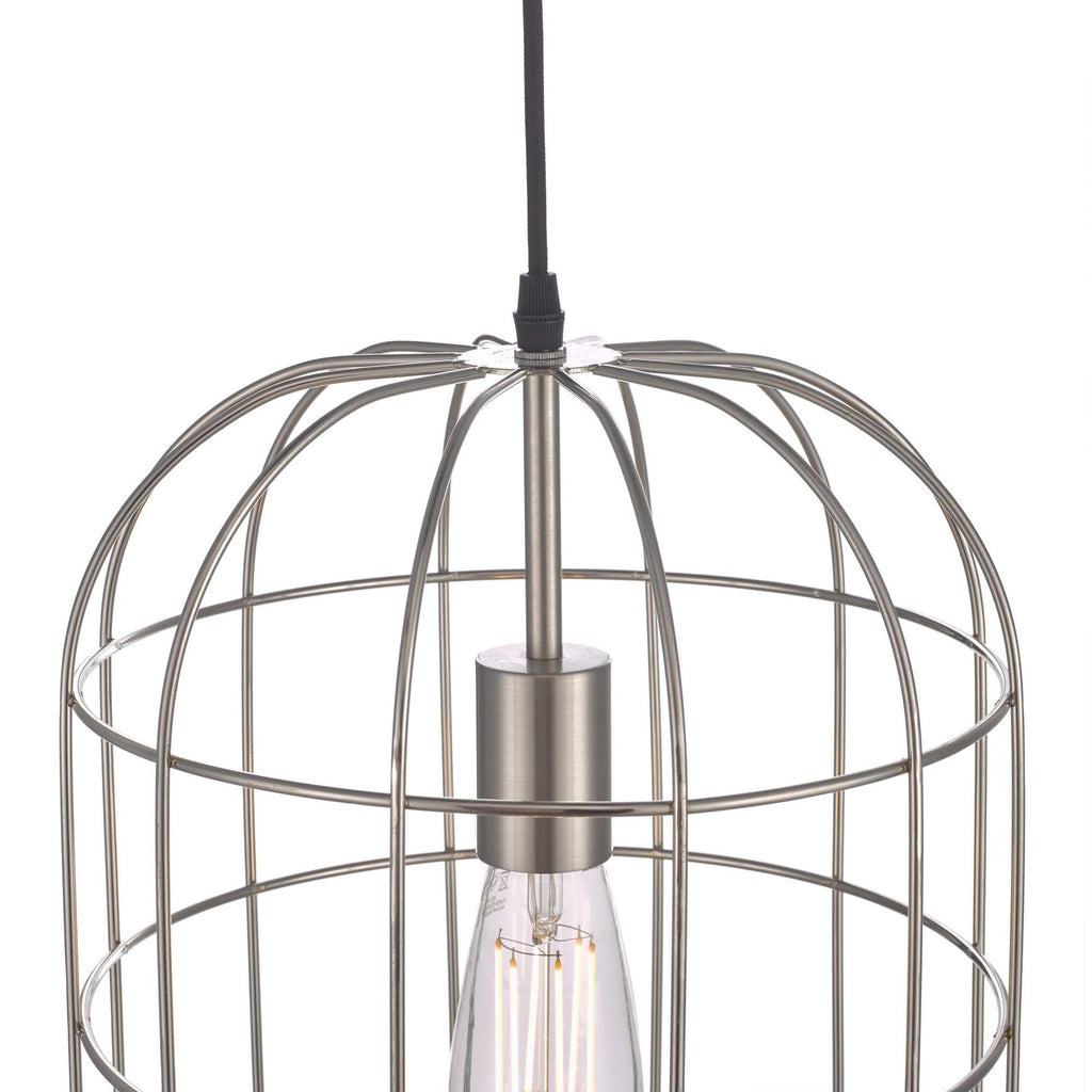 Eudora Ceiling Pendant Light In Satin Nickel Finish EUD0146