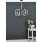 Myka Classic 6 Light Ceiling Lantern In Polished Chrome Finish MYK0650