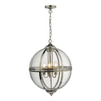 Vanessa Classic 5 Light Globe Ceiling Lantern In Nickel Finish VAN0538