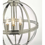 Vanessa Classic 5 Light Globe Ceiling Lantern In Nickel Finish VAN0538