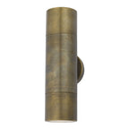 Ortega Outdoor Up And Down Wall Light In Brass Finish IP65 ORT3275
