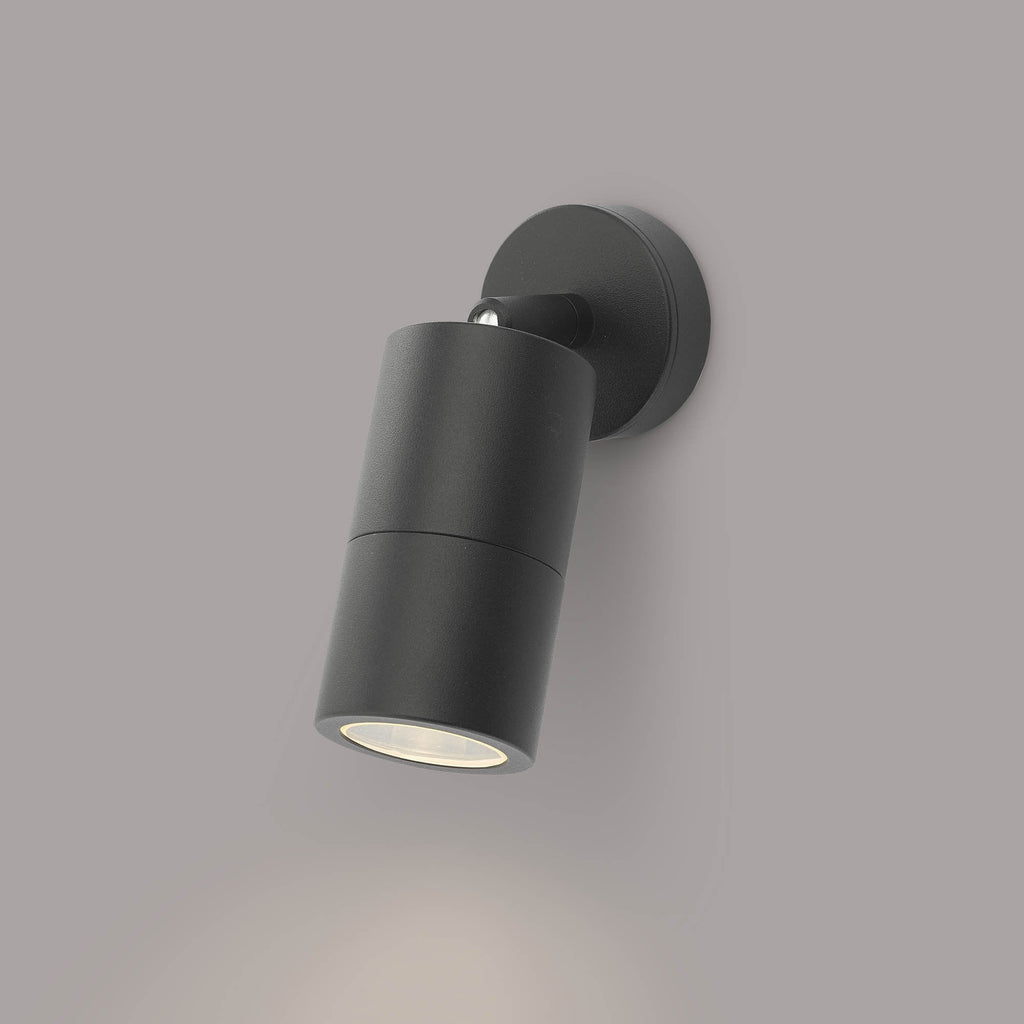 Ortega Single Outdoor Wall Light In Black Finish IP65 ORT0722