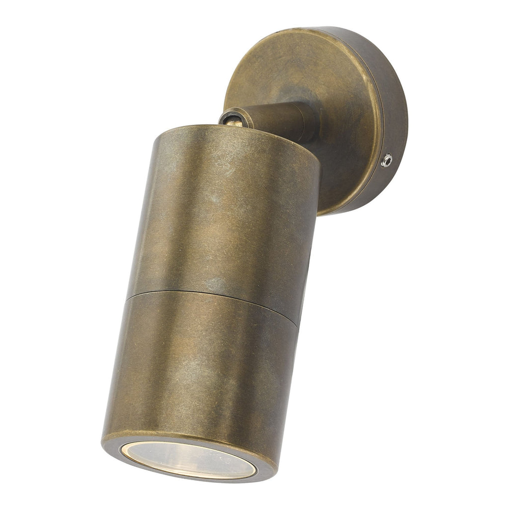 Ortega Single Outdoor Wall Light In Brass Finish IP65 ORT0775