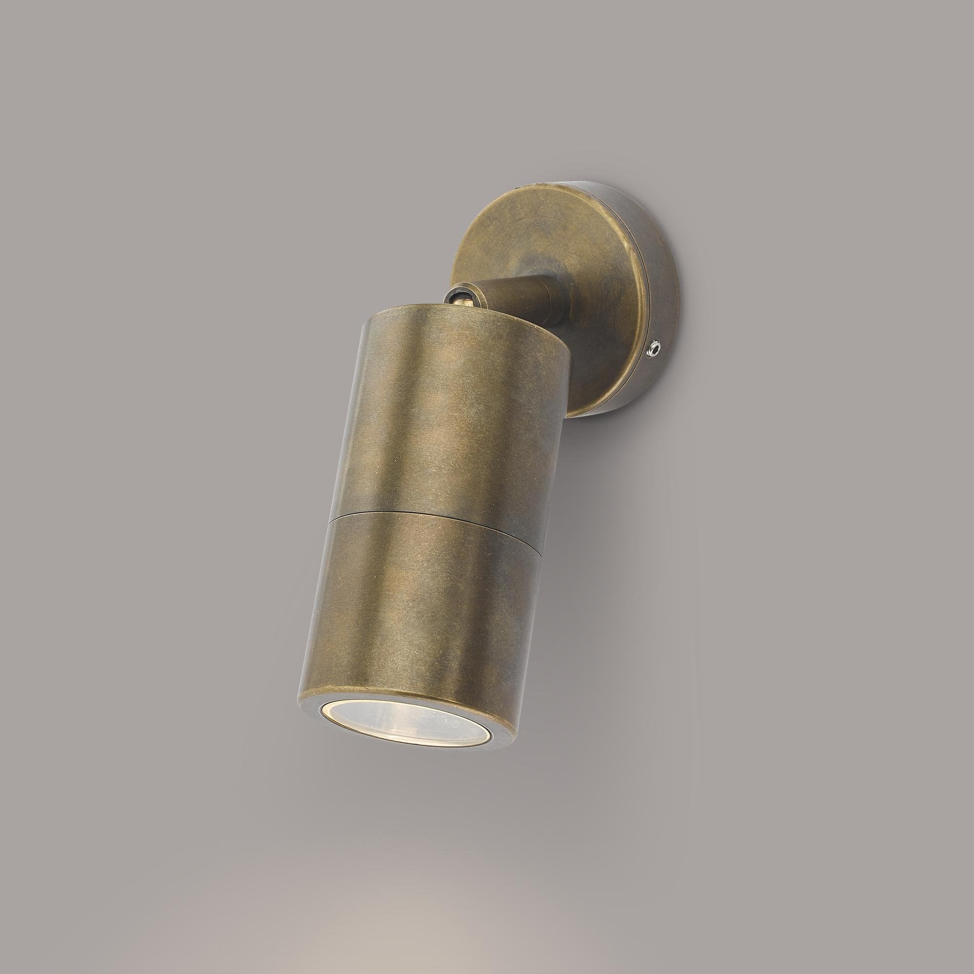 Ortega Single Outdoor Wall Light In Brass Finish IP65 ORT0775