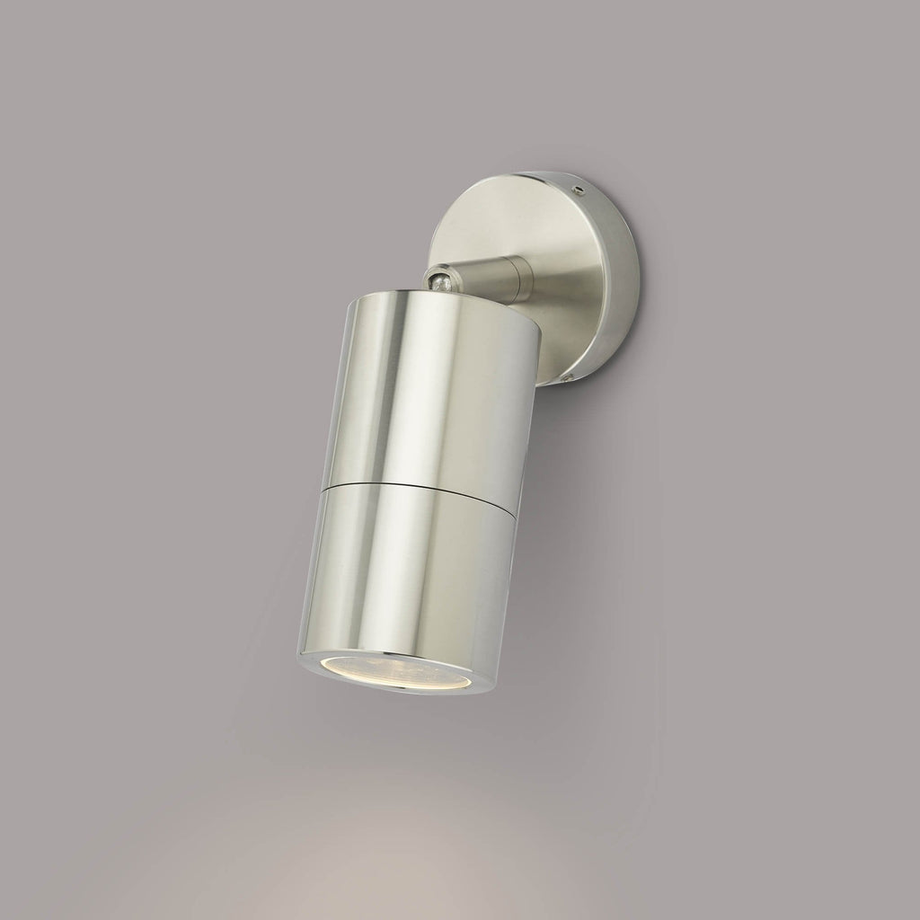 Ortega Single Outdoor Wall Light In Aluminium Finish IP65 ORT0768