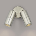 Ortega Twin Outdoor Wall Light In Aluminium Finish IP65 ORT0968