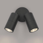Ortega Twin Outdoor Wall Light In Black Finish IP65 ORT0922