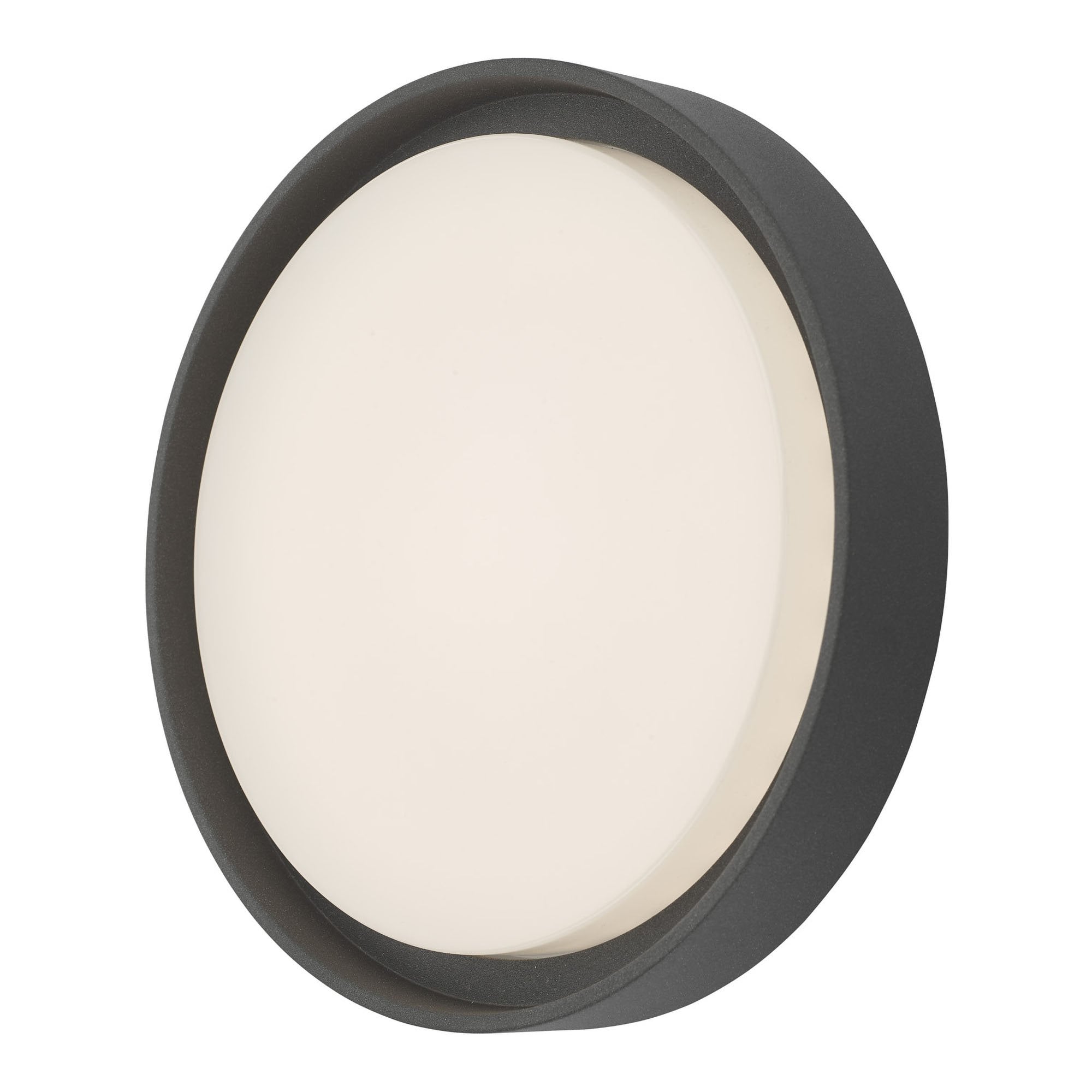 Ralph LED Outdoor Flush Light In Grey Finish With White Diffuser IP65 RAL5039
