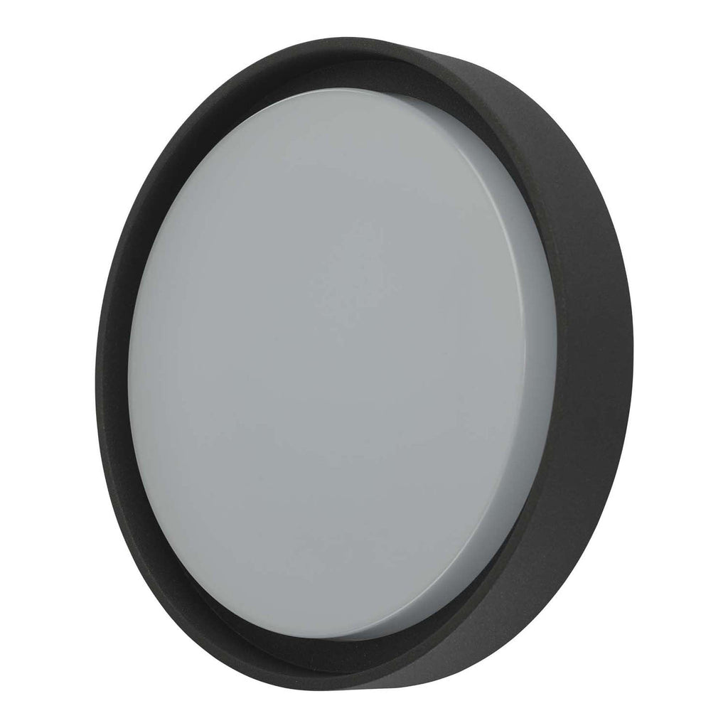 Ralph LED Outdoor Flush Light In Grey Finish With White Diffuser IP65 RAL5039