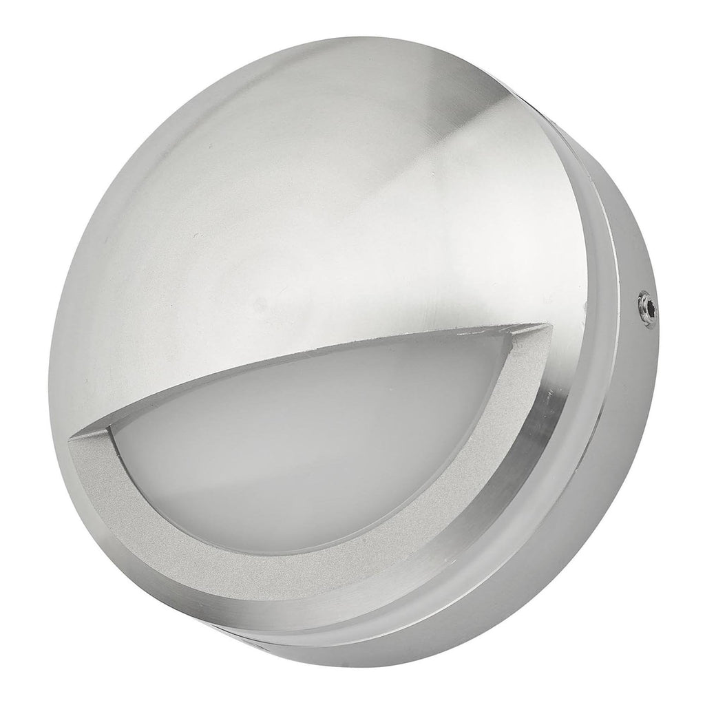 Akos LED Small Outdoor Wall Light In Aluminium Finish IP65 AKO3268