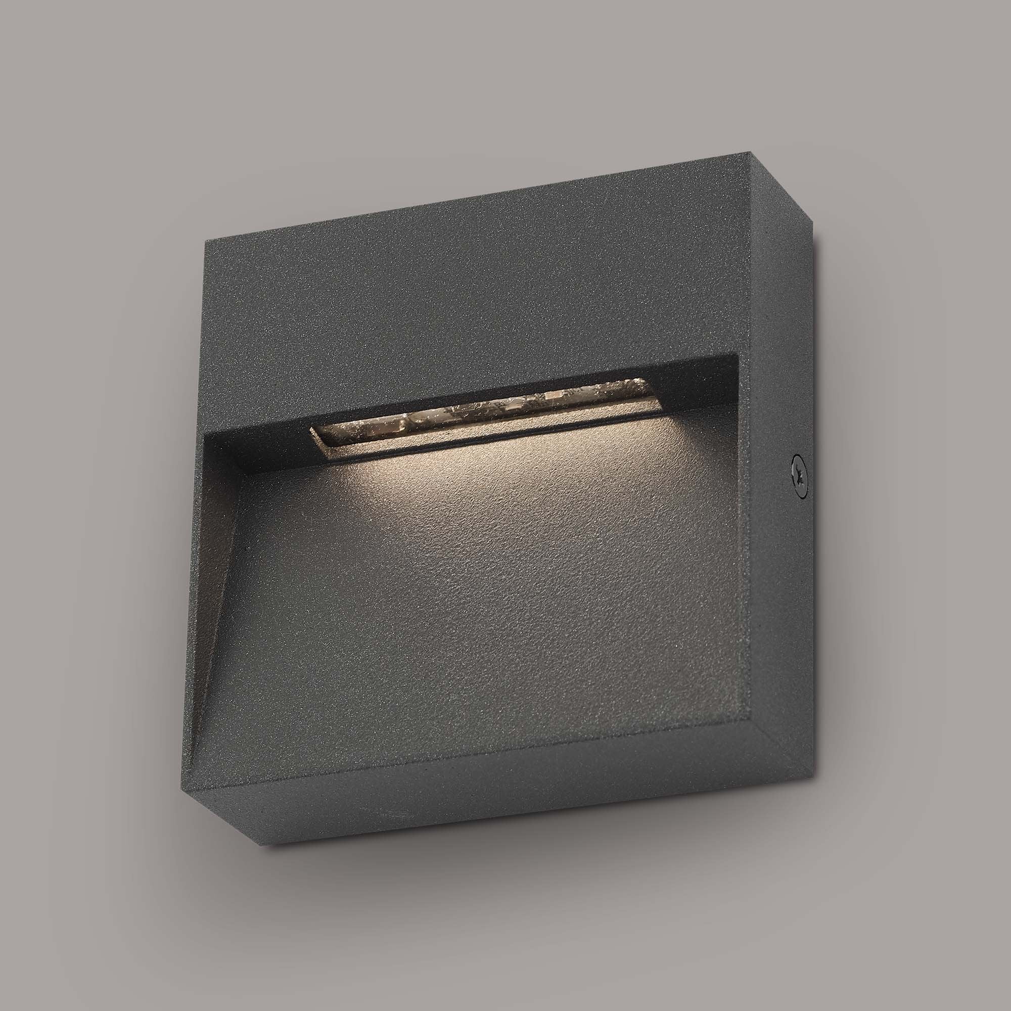 Yukon LED Outdoor Wall Light In Grey Finish IP65 YUK2139