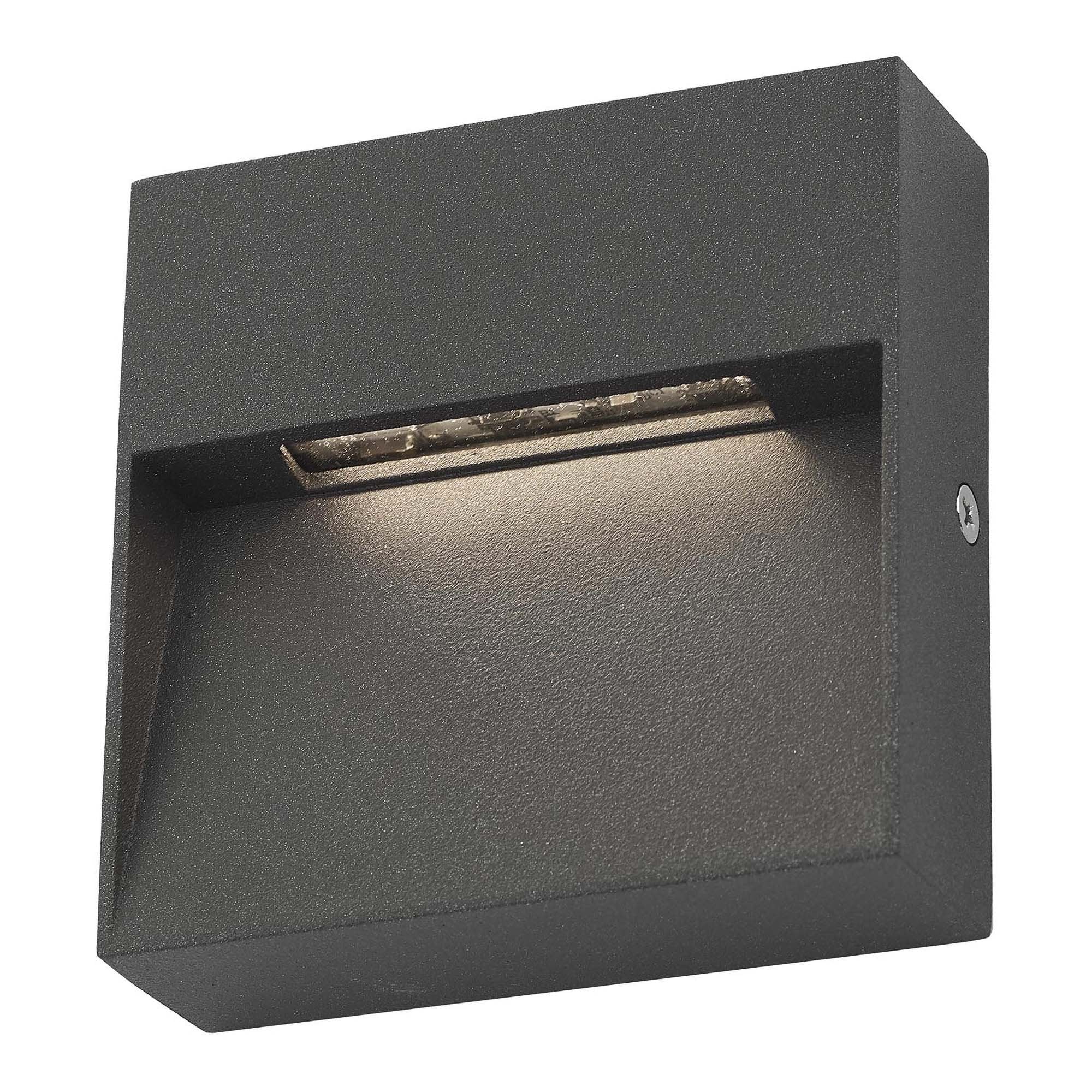 Yukon LED Outdoor Wall Light In Grey Finish IP65 YUK2139