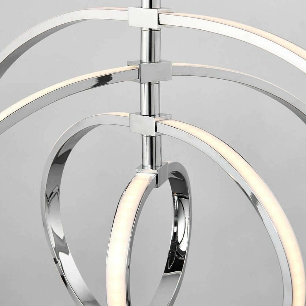 Avali Adjustable LED Ceiling Pendant Light In Polished Chrome Finish 81034