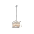 Acadia 4 Light Crystal Ceiling Pendant Light In Polished Chrome Finish 81930
