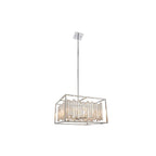Acadia 6 Light Crystal Ceiling Pendant Light In Polished Chrome Finish 81931