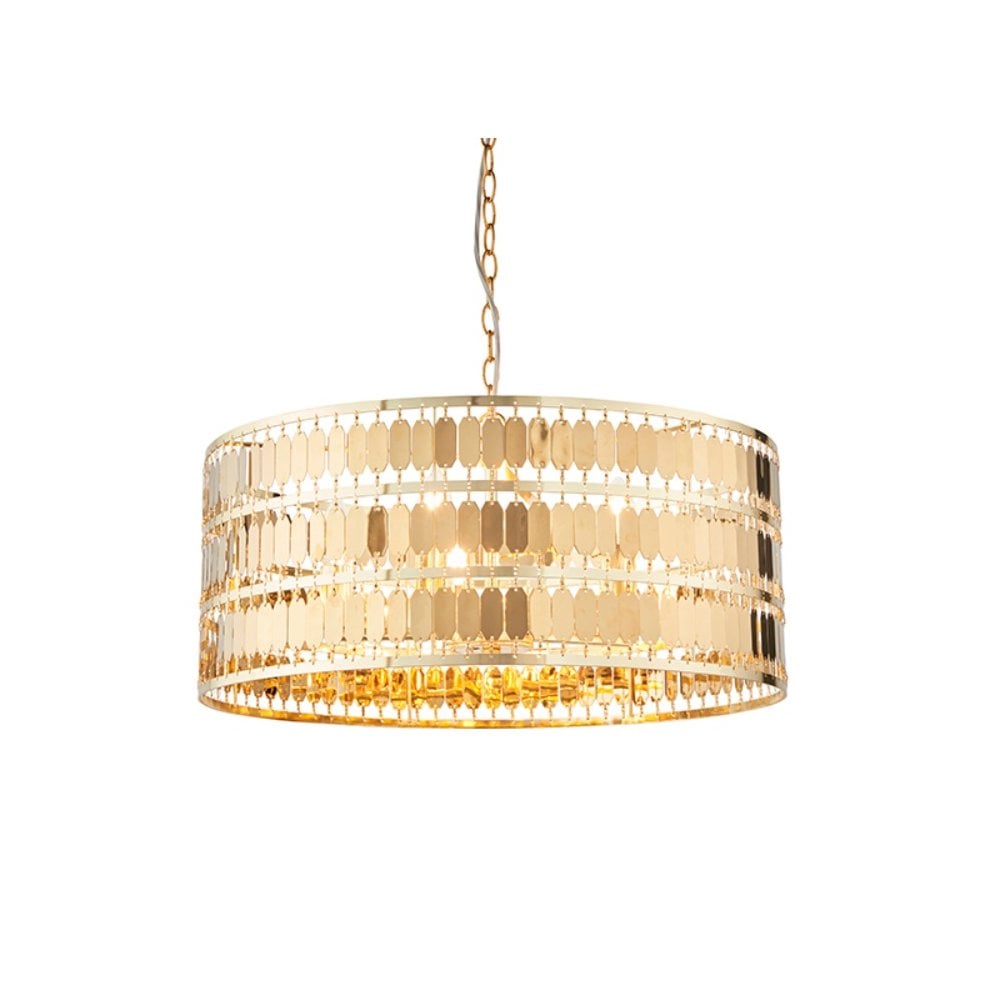 Eldora Stylish 5 Light Ceiling Pendant In Gold Finish 90299
