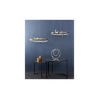 Rafe Modern Ceiling Pendant Light In Matt Brushed Gold Finish 90323