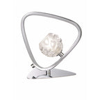 Lux Stylish Single Table Lamp In Polished Chrome Finish M5019