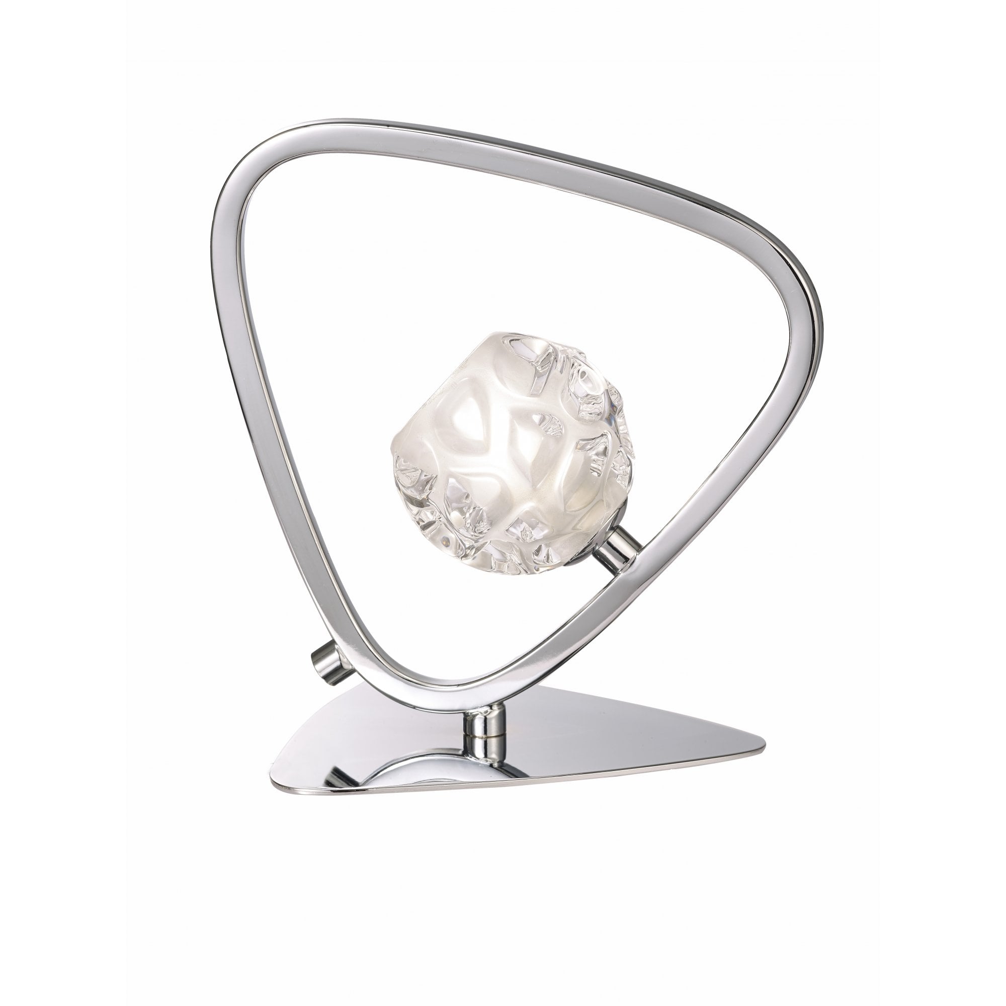 Lux Stylish Single Table Lamp In Polished Chrome Finish M5019