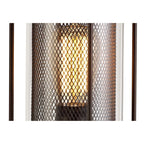 Purton Outdoor Pedestal Light In Antique Bronze With Clear Glass Panels