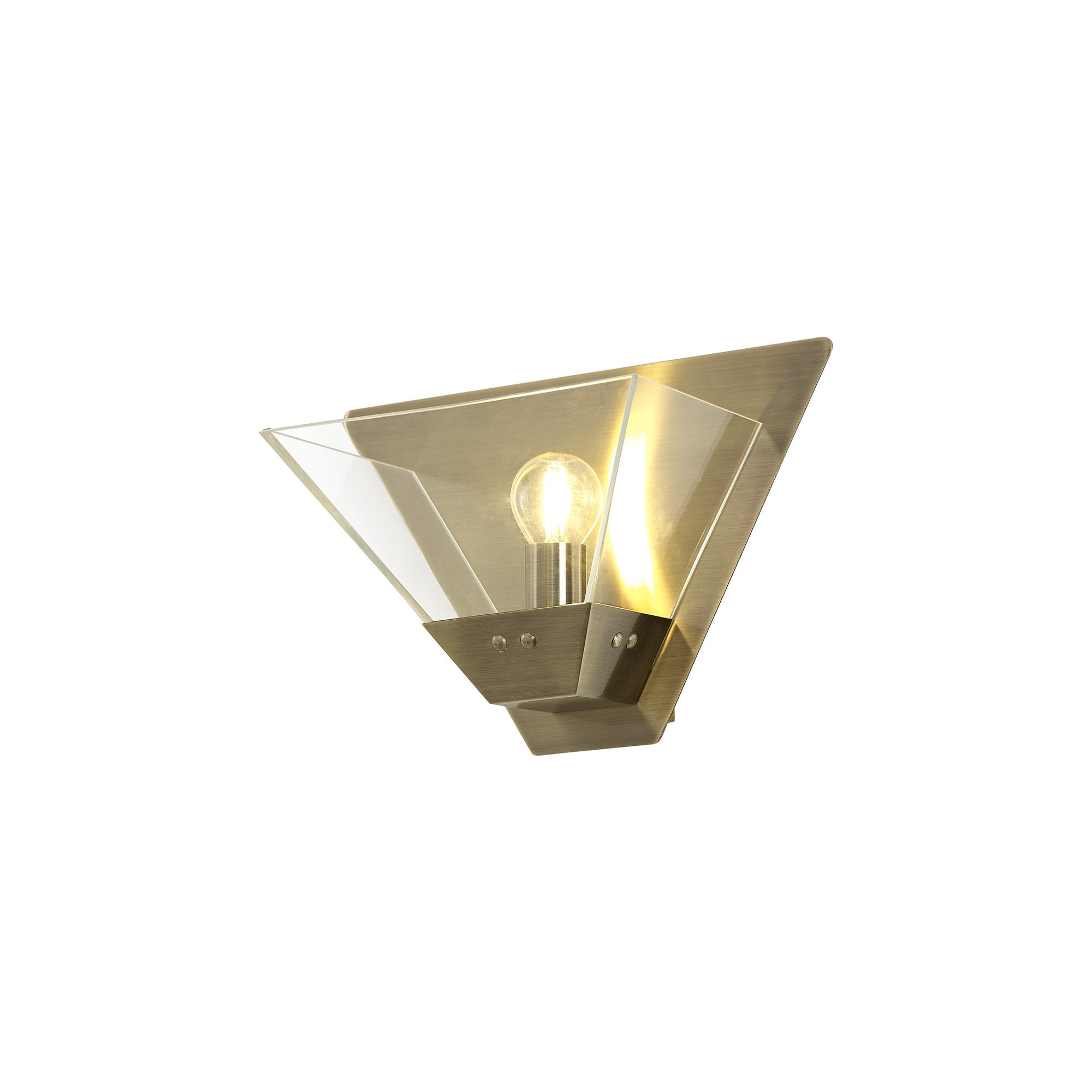 Ewen Stylish Wall Light In Antique Brass Finish
