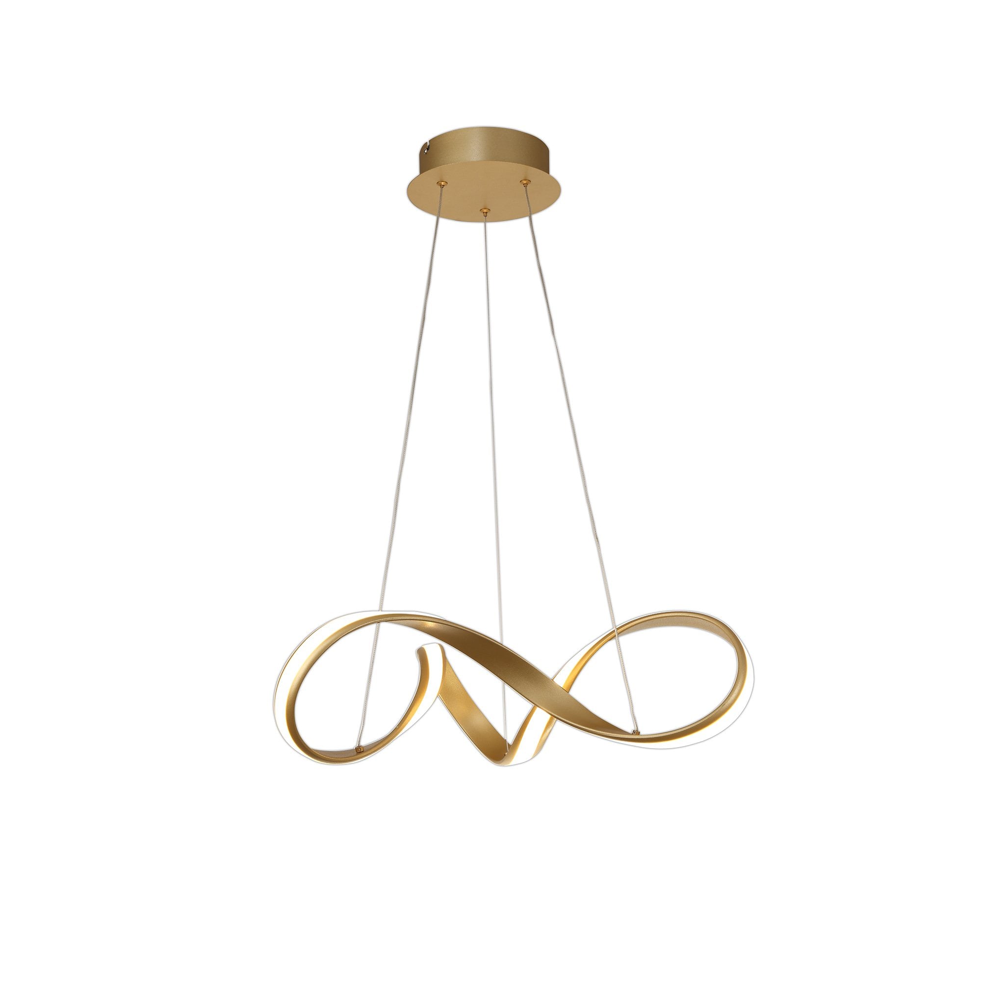 Ashton Modern Small LED Ceiling Pendant Light In Sand Gold Finish