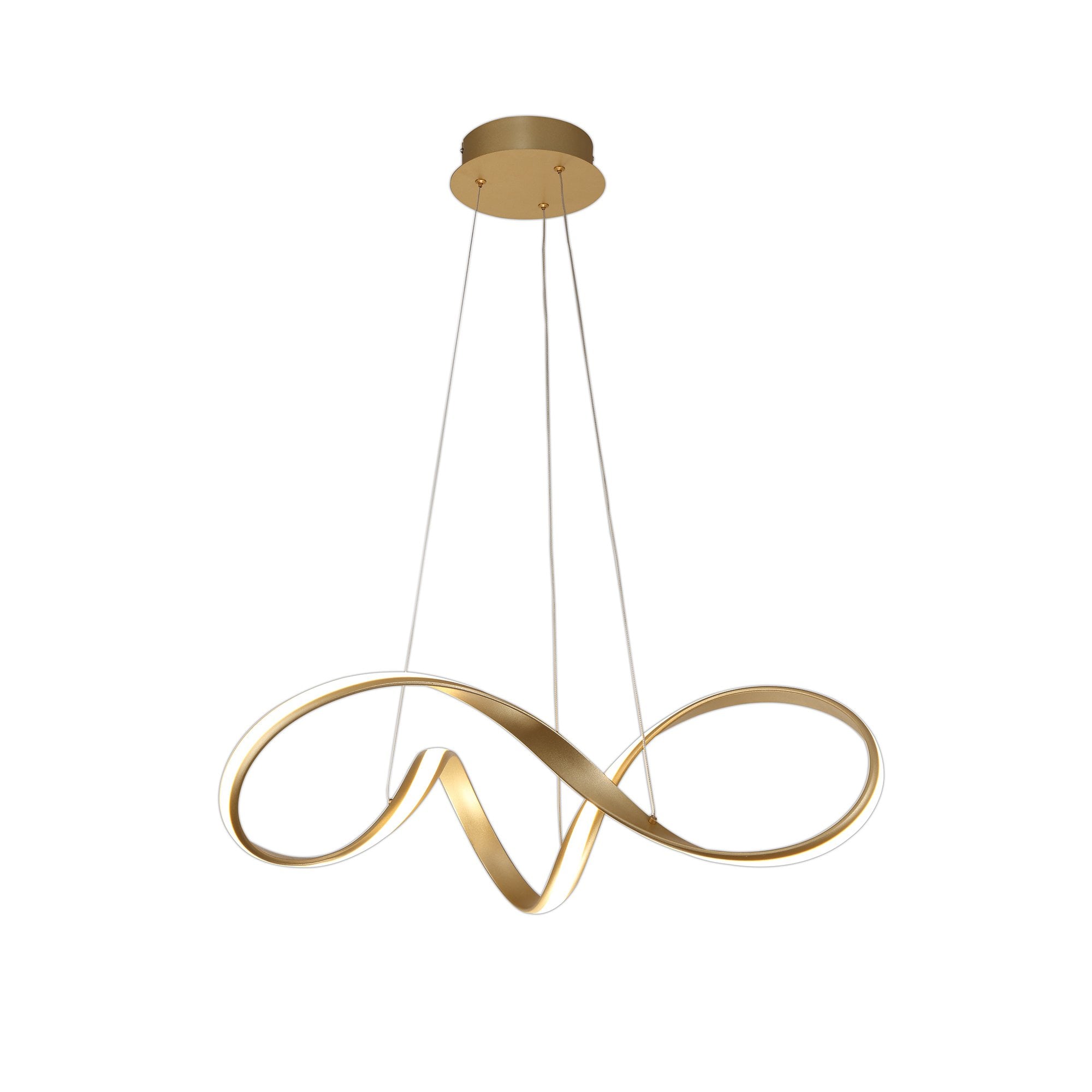 Ashton Modern Medium LED Ceiling Pendant Light In Sand Gold Finish