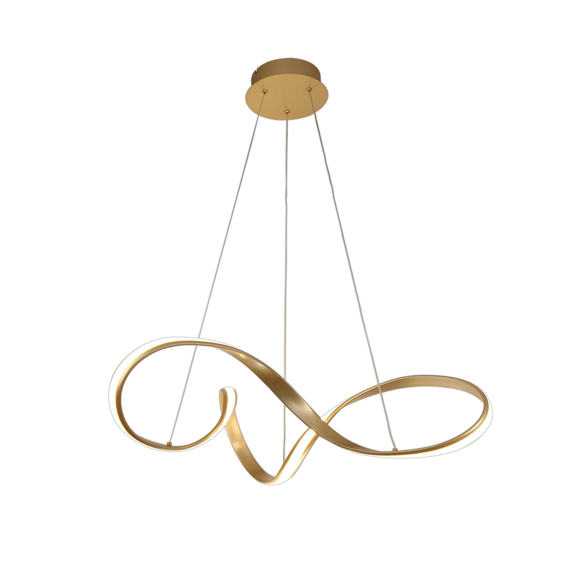 Ashton Large Medium LED Ceiling Pendant Light In Sand Gold Finish