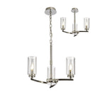 Benz Convertible 3 Light Ceiling Fitting In Polished Nickel Finish