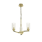Benz Convertible 3 Light Ceiling Fitting In Polished Gold Finish