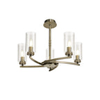 Benz Convertible 5 Light Ceiling Fitting In Antique Brass Finish