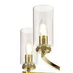 Benz Convertible 5 Light Ceiling Fitting In Polished Gold Finish