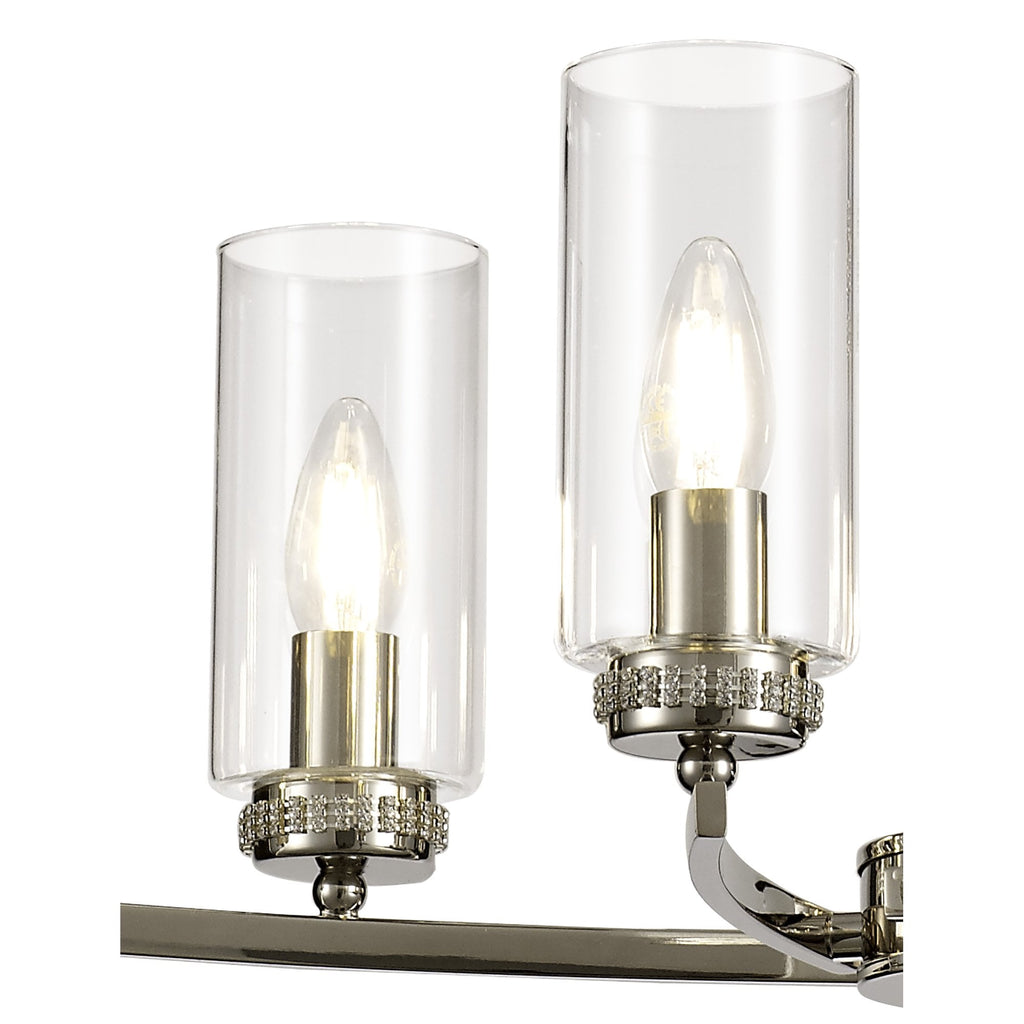 Benz Convertible 6 Light Ceiling Fitting In Polished Nickel Finish