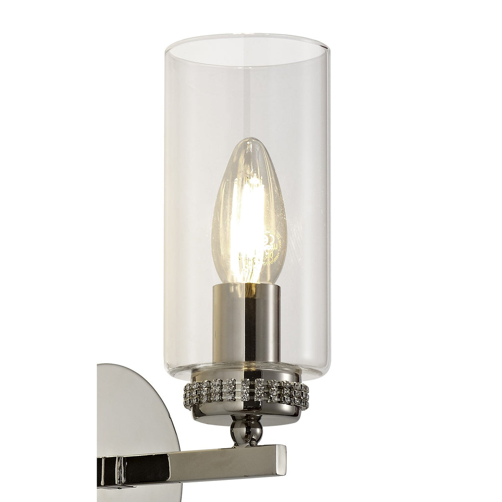 Benz Single Wall Light In Polished Nickel Finish