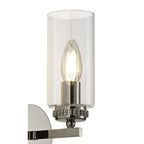 Benz Single Wall Light In Polished Nickel Finish