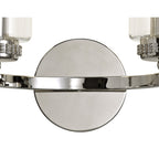 Benz Twin Wall Light In Polished Nickel Finish