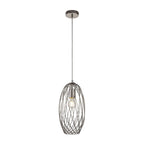 Ellipse Small Ceiling Pendant Light In Polished Nickel Finish