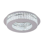 Eternity Crystal LED Flush Ceiling Light In Polished Chrome Finish