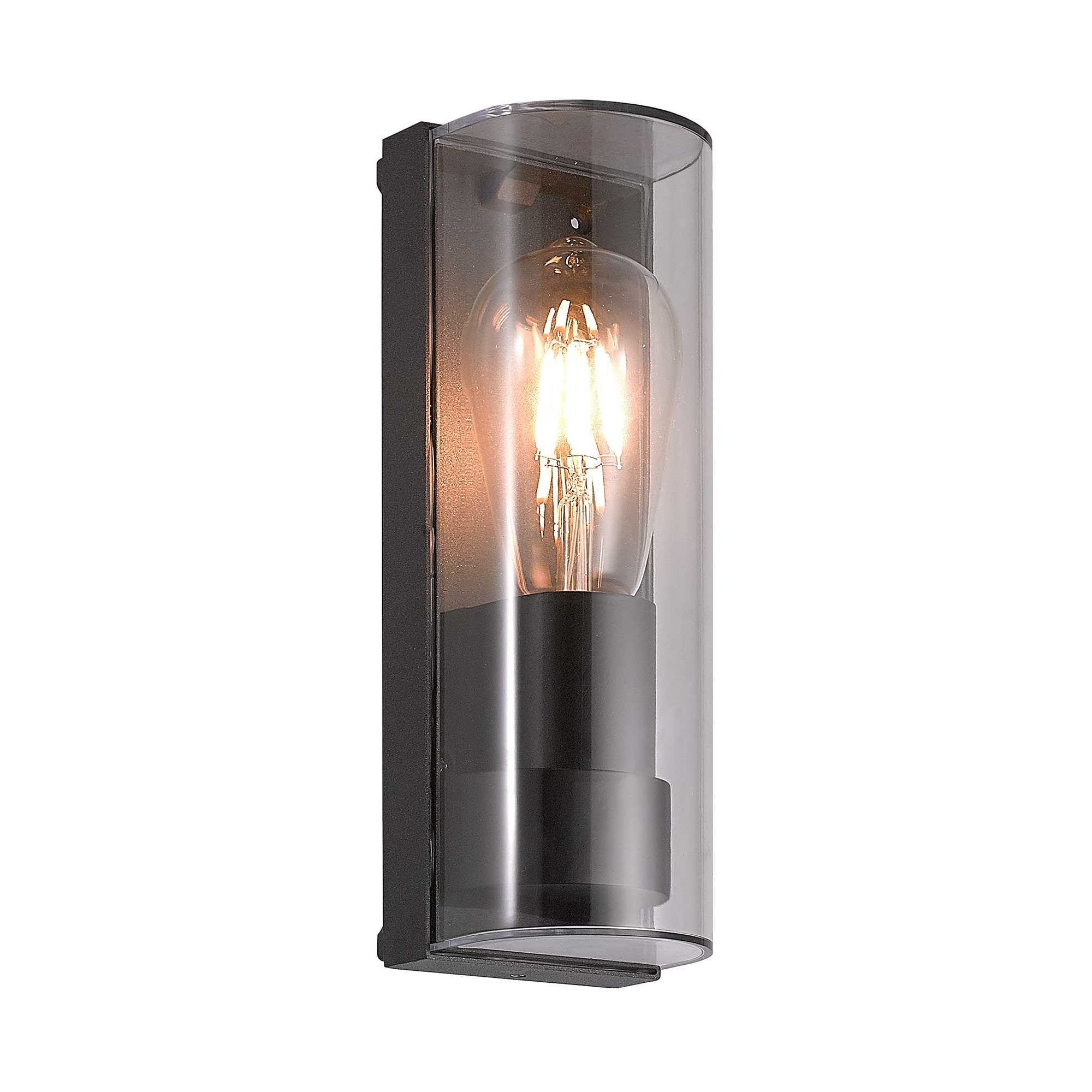 Cole Outdoor Curved Wall Light In Anthracite Finish IP65