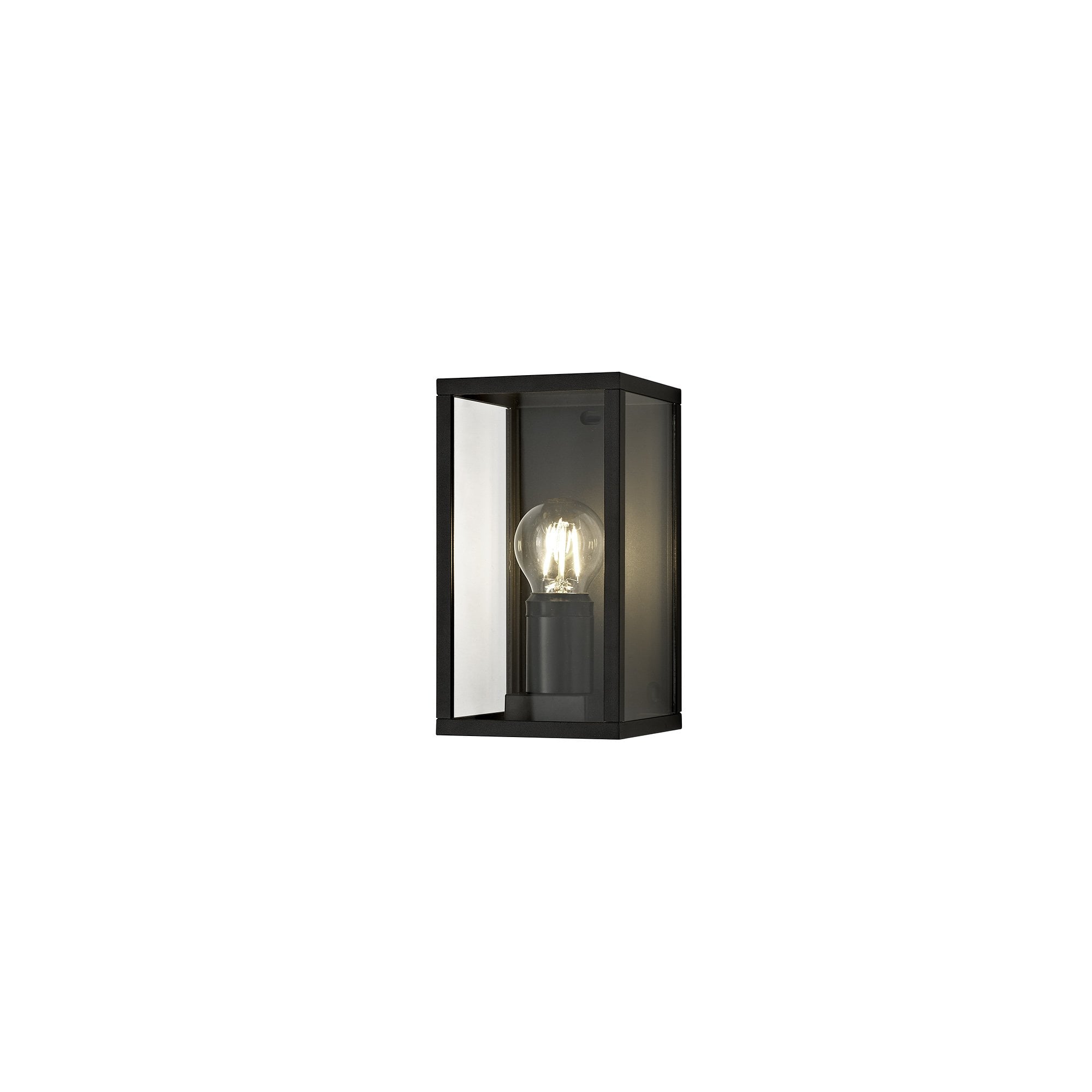 Box Outdoor Wall Lantern In Graphite Black Finish IP54