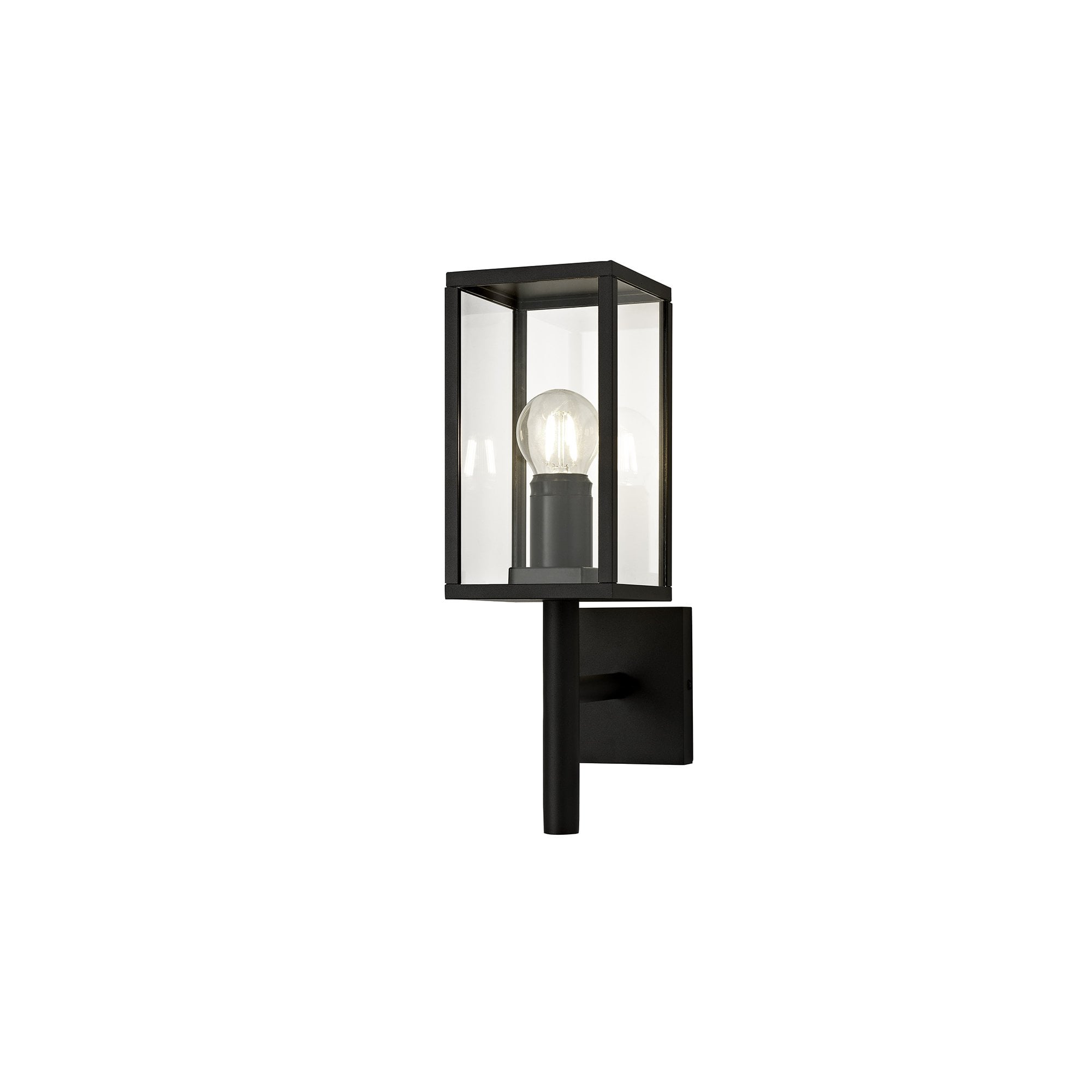 Box Outdoor Upward Wall Lamp In Graphite Black Finish IP54