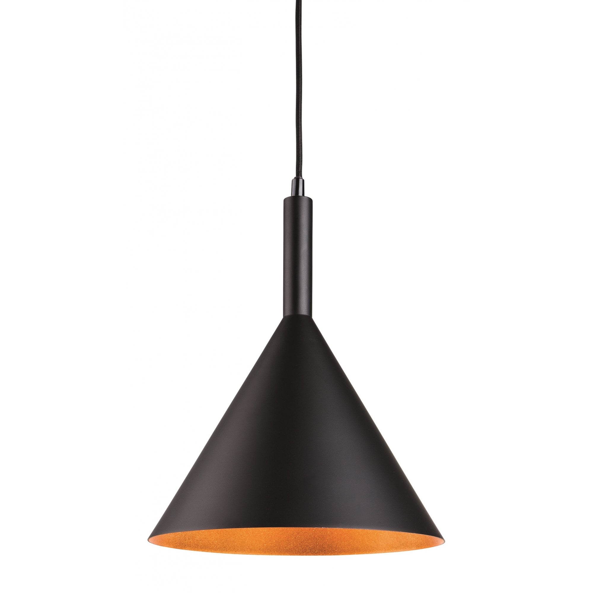Everest Contemporary Ceiling Pendant In Black And Gold Finish 3717BK