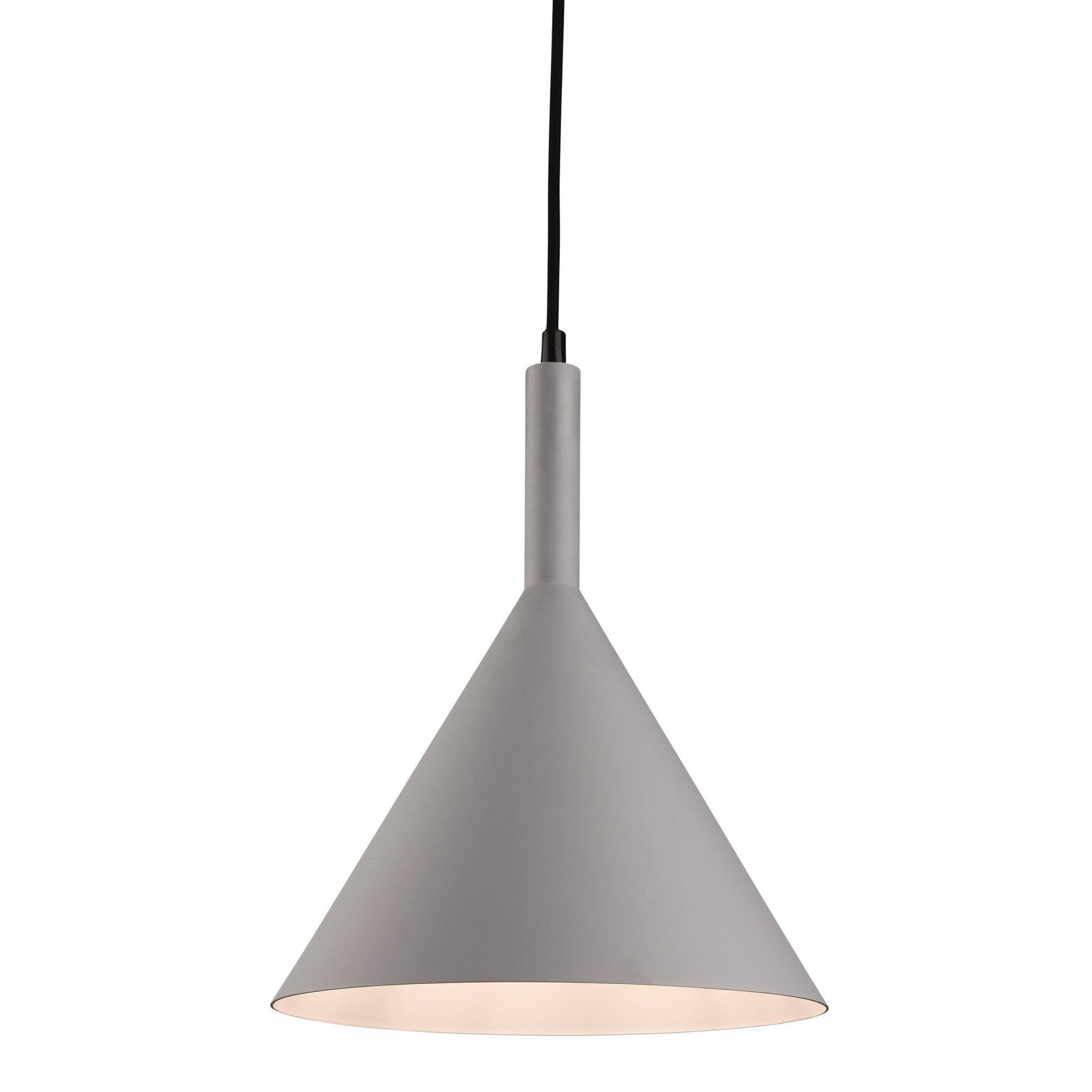 Everest Contemporary Ceiling Pendant In Grey And White Finish 3717GR