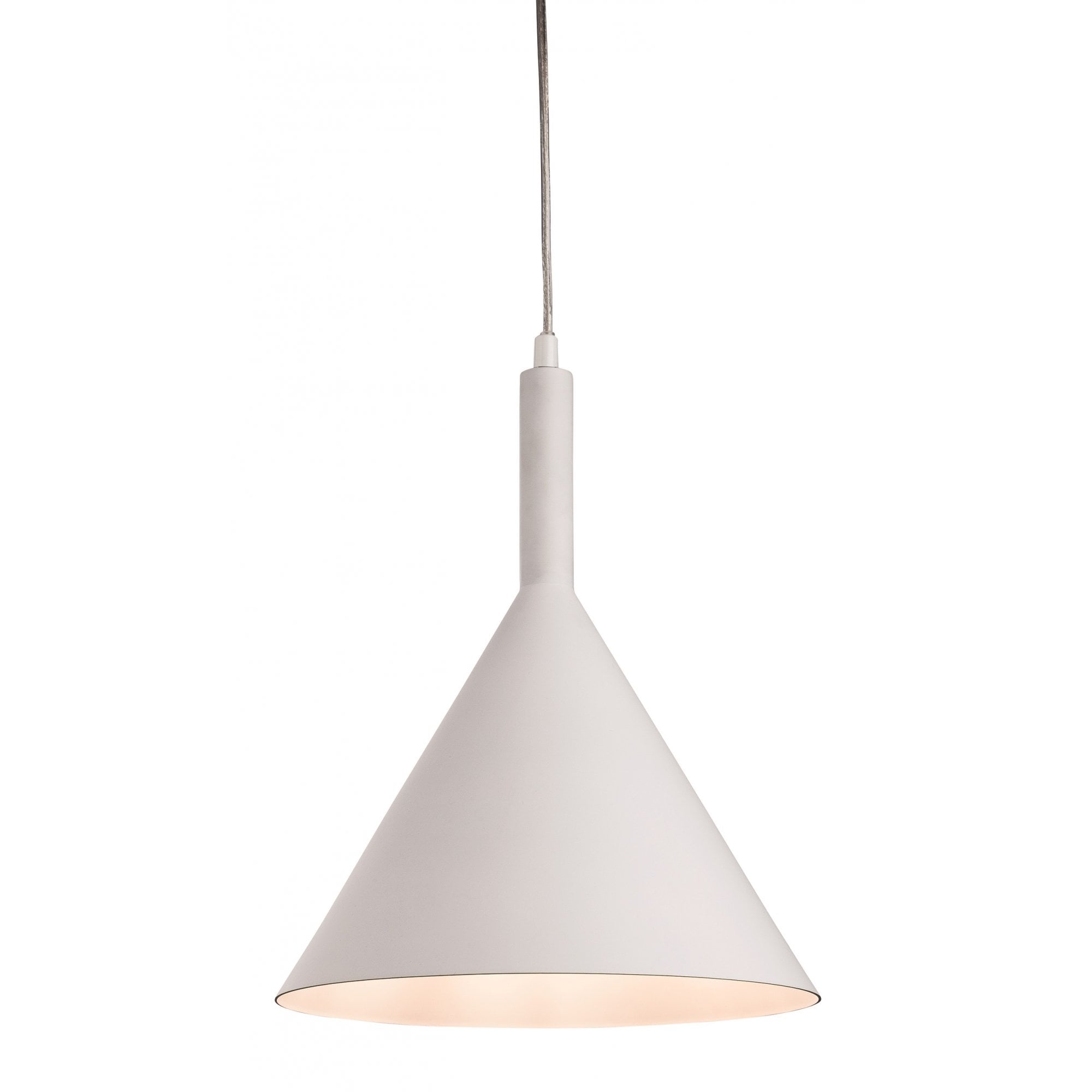 Everest Contemporary Ceiling Pendant In White Finish 3717WH