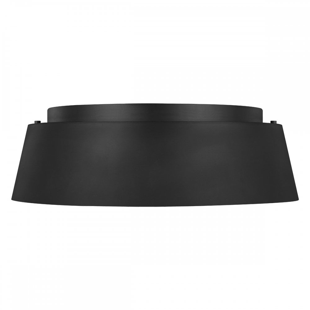 Asher Modern Flush Ceiling Light In Midnight Black Finish FE-ASHER-3F-MB