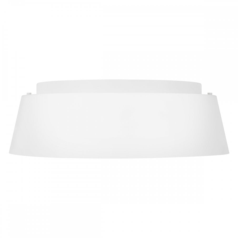 Asher Modern Flush Ceiling Light In Matte White Finish FE-ASHER-3F-WHT